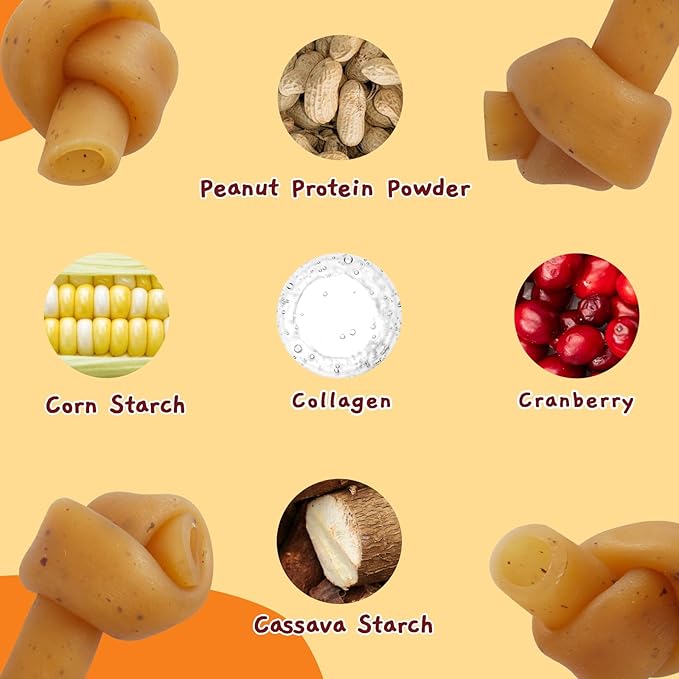 Jungle Calling Peanut Butter Dog Treats, Dental Puppy Chews, Rawhide-Free Bones for Small Dogs, 2.5'', About 15 Count