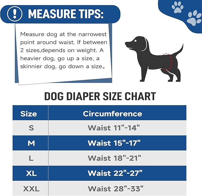 Leekalos Male Dog Diapers, Dog Belly Bands for Male Dogs Wraps Washable Doggie Diapers High Absorbing Dog Belly Bands（5 Pack） (Plain + Print, XX-Large (28" -33"))