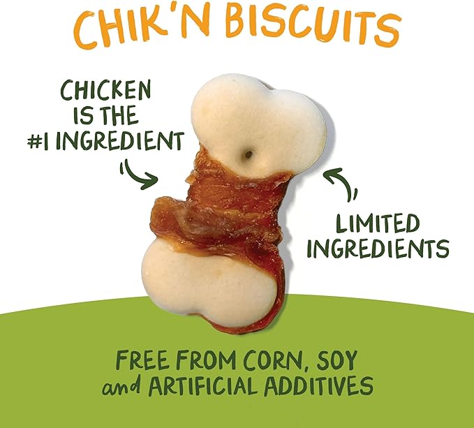 Pet 'n Shape Chik 'n Wrapped Biscuits – Jerky Dog Treats - 1 Pound