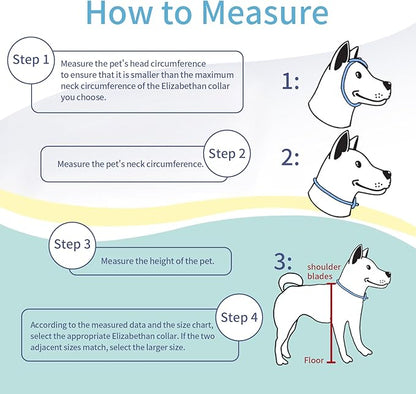Dog Cone for Large Dogs - Comfortable Adjustable Soft Alternative After Surgery, Elizabethan Donut Collar for Recovery - Different Sizes for Cats, Medium and Small Dogs