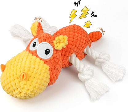TOOPTATE Squeaky Dog Toys - Plush Dog Toy for Small, Medium, and Large Dogs, Great for Tug-of-War and Playtime