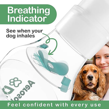 Dog Aerosol Chamber (3 Masks) – Canine Inhaler Spacer for Dogs – Includes 3 Masks to Fit All Dogs (Premium Quality)