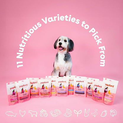Pupford Freeze Dried Training Treats for Dogs & Puppies, 900+ Two Ingredient Bites (Salmon, 8 oz)