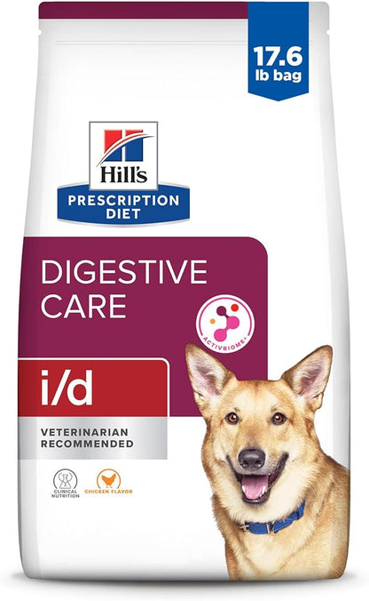 Hill's Prescription Diet i/d Digestive Care Dry Dog Food, Chicken, 17.6 lb. Bag