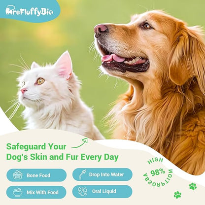 Milk Thistle for Dogs - Liver & Kidney Support, Natural Detox & Hepatic Health, with Wild Alaskan Salmon Oil & Curcumin, Omega 3 and Silymarins - Veterinarian-Formulated Herbal Supplement 2 Oz