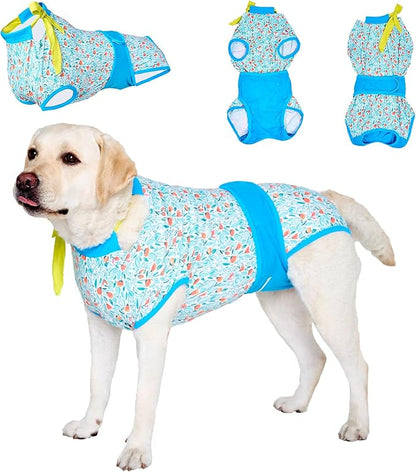 LovinPet After Surgery Onesie for Dogs - After Surgery Onesie for Dogs Female & Male Anti-Licking Protection Full Body Coverage for Anti-Shedding