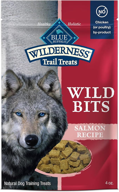 Blue Buffalo Wilderness Wild Bits Soft & Chewy Training Treats for Dogs, Grain-Free, Salmon Recipe, 4-oz. Bag