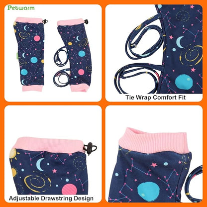 PetWarm Dog Recovery Sleeve 4pcs Set, Dog Leg Sleeve, Ideal for Comfort and Support During Pet Recovery, Suitable for Active or Support Recoverying Pet Use, Pink, S