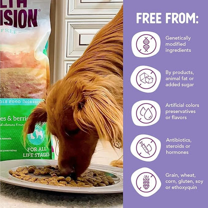 Health Extension Grain Free Duck & Sweet Potato Dry Dog Food - 30+ Superfoods and Probiotics for All Life Stages (23.5 lb)