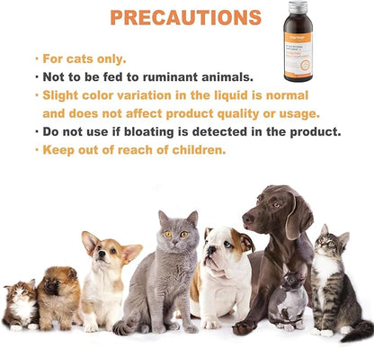 Respiratory Health Supplement for Cats for Dogs – Herbal Formula with Honeysuckle, Licorice, Houttuynia & Vitamins – Supports Clear Breathing, Lung Function & Seasonal Allergy Relief – 3.38oz (100ml)