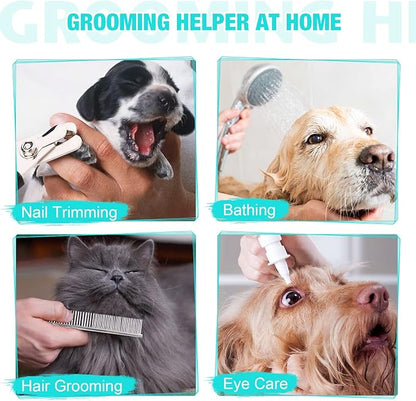ATESON Dog Grooming Hammock - Pet Harness for Grooming Nail Trimming (M 40lb), Dog Sling for Nail Clipping, Dog Hanging Holder for Cutting Nail with Nail Clippers