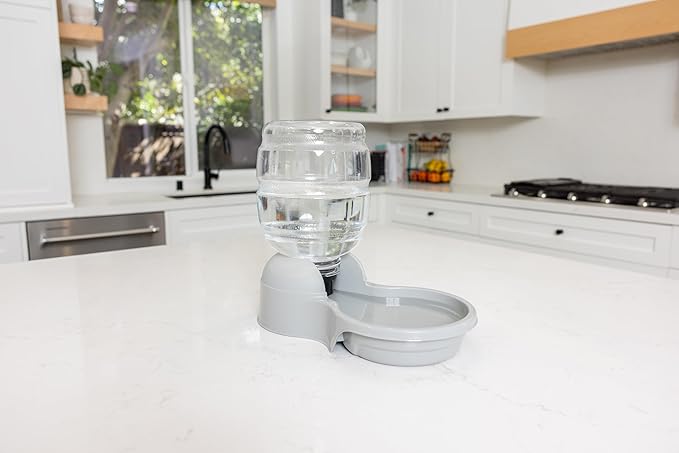 Petmate Aspen Pet Aspen Pet Lebistro Cat and Dog Water Dispenser, Made in USA, 6.75"L x 11.4"W x 11.9"H, 1 Gallon