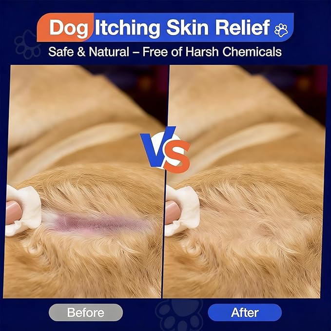 180 Chews Dog Allergy Chews, Itching Skin Relief, Natural Dog Allergy Relief Treatment for Paw Licking, Hot Spots, Anti-Itch, Dry Skin, Allergies & Immune Support Supplement