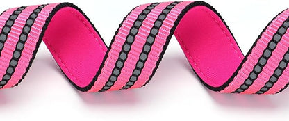Stainless Steel Chain Martingale Collar for Dogs, No Pull Slip Cinch Choker Choke Collar Training Escape Proof Heavy Duty Dog Collar for Small Medium Large Pet Girl Female Dogs, Pink XL