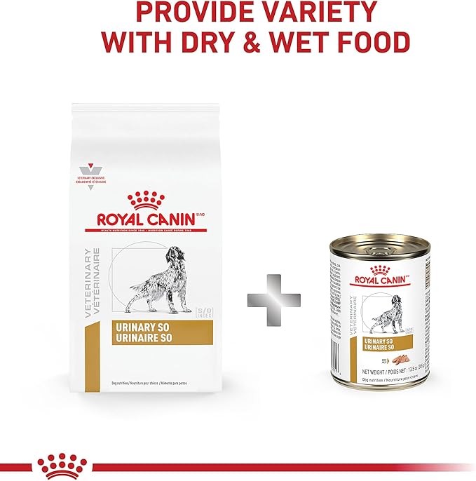 Royal Canin Veterinary Diet Canine Urinary SO Adult Dry Dog Food, 6.6 lb Bag