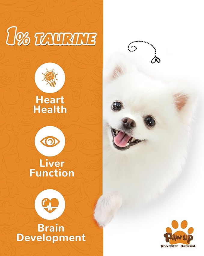 PAWUP Chicken Sweet Potato Dog Treats, Double Sweet Potato Chews with Taurine, Healthy Pet Snacks for Small Medium Large Dogs, 12.5 oz