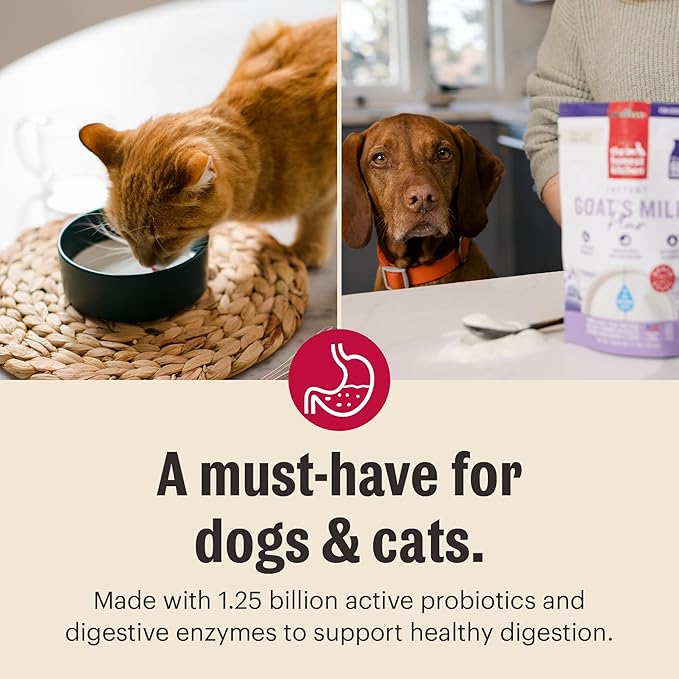 The Honest Kitchen Human Grade Instant Goat's Milk with Probiotics for Dogs and Cats, 5.2 Ounces