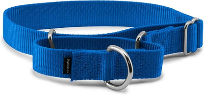 PetSafe Adjustable Martingale Collar - Only Tightens When Dogs Pull, Prevents Slipping Out - Helps with Strong Pullers, Increased Control - Alternative to Choke Collar - 1", Medium, Royal Blue