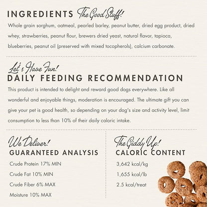 Fromm Crunchy Os Peanut Butter Jammers Dog Treats - Premium Crunchy Dog Treats - Peanut Butter Recipe - 26 oz