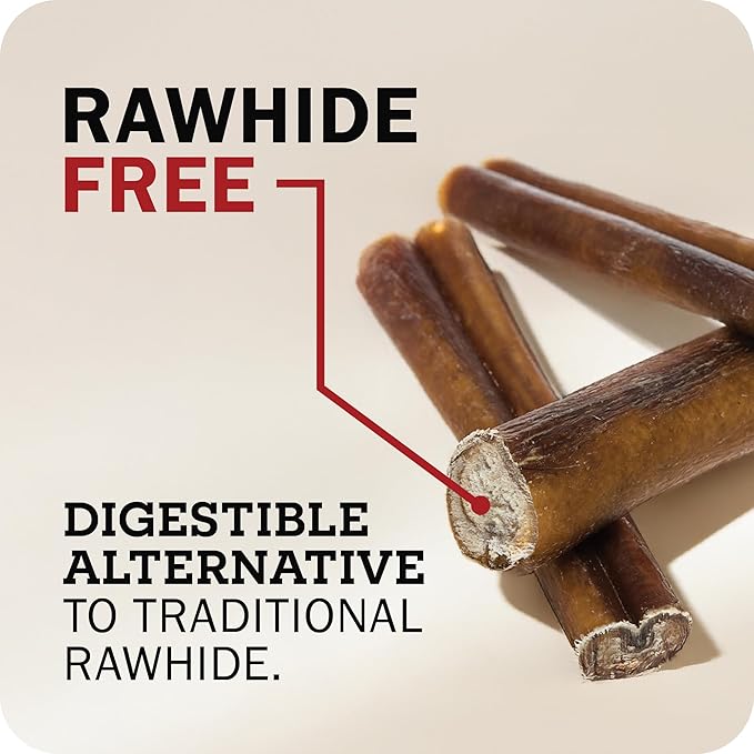 Redbarn 12" Bully Sticks for Dogs, Wrapped & Tagged Pet Chew Treat, Pack of 35