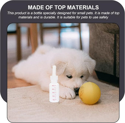 balacoo Small Pet Accessory Pet Milk Bottle Set 3pcs Plastic Milk Bottles Lightweight Compact for Puppy