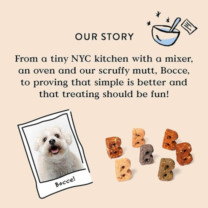 Bocce's Bakery Bac'n Nutty Soft & Chewy Dog Treats, Wheat-Free PB & Bacon Flavored Natural Limited Ingredient Oven Baked Cookies for Dogs, 12 oz
