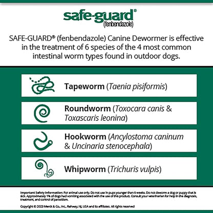 Pro-Sense Safe-Guard 4, Canine Dewormer for Dogs, 3-Day Treatment