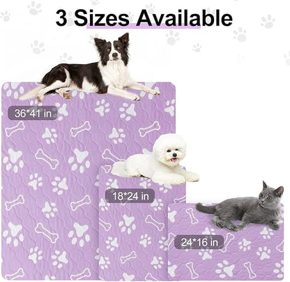 BEAUTYZOO 8 Pack Washable Pee Pads for Dogs, Reusable Puppy Pads for Potty Training, Waterproof Super Absorbent Whelping Pads Mats Non Slip Against Urine for Small Medium Dogs Cats, 18" x 24"