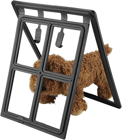 Pet Door, Sturdy Doggie Pet Door, Doggy Doggie Door, Screen Window Gate, Interior and Exterior Doors for Pet Lovers (XL Field Style)