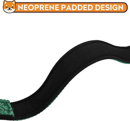 Reflective Dog Collar, Adjustable Soft Neoprene Padded Nylon Pet Collars with Buckle for Small Dogs, Dark Green,S