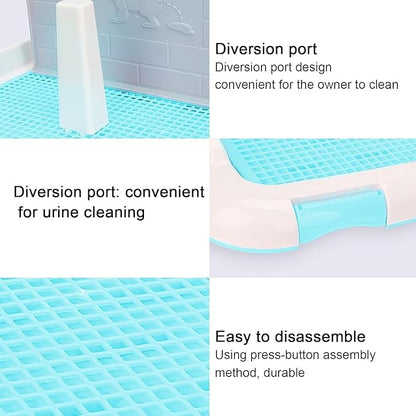 Basics Dog Potty Tray - Indoor Dog and Puppy Training Toilet - Scheduled Urination Tray
