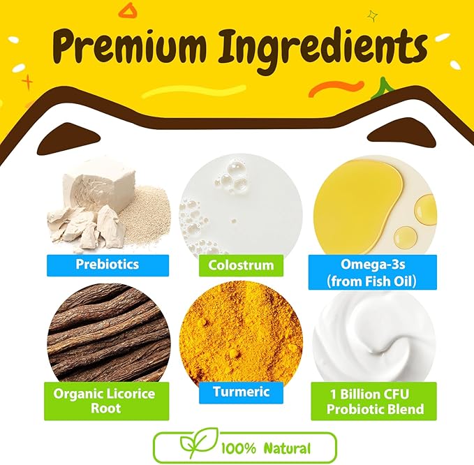 PENPEN Dog Allergy Relief Chews, Dog Itching Skin Relief, Omega 3 for Dogs Itch Supplement, Relieve Seasonal Allergy, Provide Immune Support (Peanut Butter Chews, 180ct)