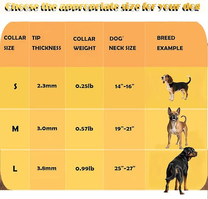Dog Prong Collar - Stainless Steel Pinch Collar for Large Dogs Training, Adjustable Choker Chain Collar, Durable Dog Training Collar for Medium/Large Breed Obedience (2.3mm, Neck Size 17"-19")