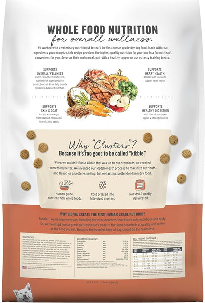 The Honest Kitchen Whole Food Clusters Grain Free Beef Dry Dog Food, 1 lb