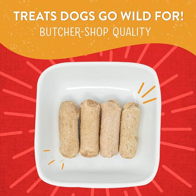 Stella & Chewy's Freeze-Dried Raw Wild Weenies Dog Treats - High-Protein Training Treats for Dogs & Puppies - All-Natural Chicken Recipe with 97% Meat & Organs - USA Made - 3.25 oz Bag