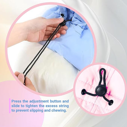 Cat Recovery Collar, Soft Adjustable Cone for Cats and Kittens, Lightweight Waterproof Elizabethan Collar for After-Surgery Care, Prevent Licking and Scratching, Neck Protector for Pets（Pink,M）