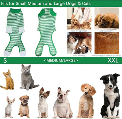 Dog Recovery Suit, After Surgery Wear for Pets Male Female, Professional Dog Onesie for Surgery for Abdominal Wounds Recovery Shirt, Substitute E-Collar & Cone Medium
