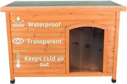 Trixie Vinyl Dog Door Flap, Fits 13.2 x 19.5-in Wooden Dog House Opening, Replacement Doggie Door Curtain Flap for Wooden Doghouses