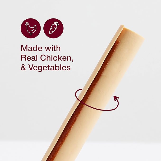 SmartBones SmartSticks, Treat Your Dog to a Rawhide-Free Chew Made With Real Meat and Vegetables, 25 Count (Pack of 1)