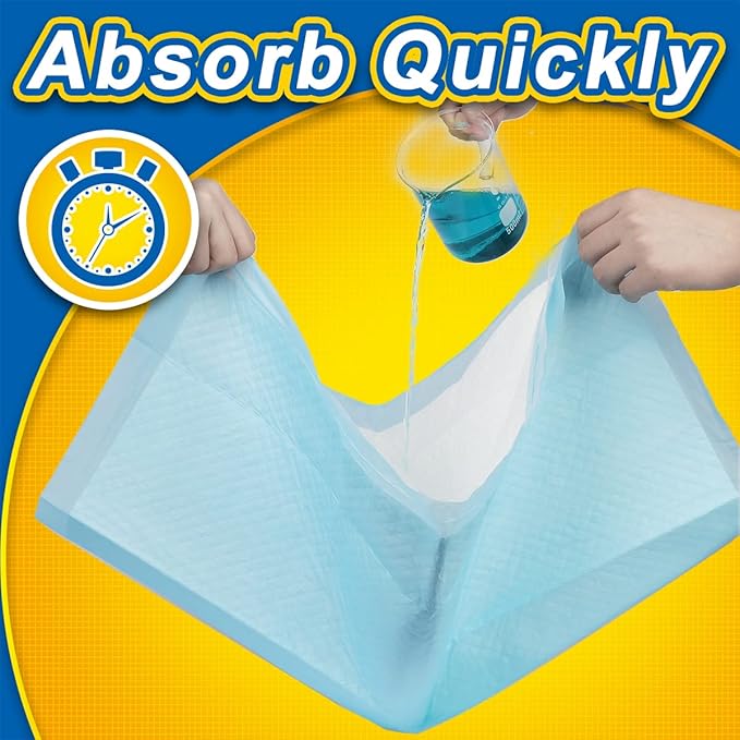 Dog Pee Pads Extra Large 80 Count, Thicken Dog Training Pads 30"x36", Puppy Pee Sheets XL for Indoor, Outdoor Use, Heavy Absorbent Disposable Underpads, Blue