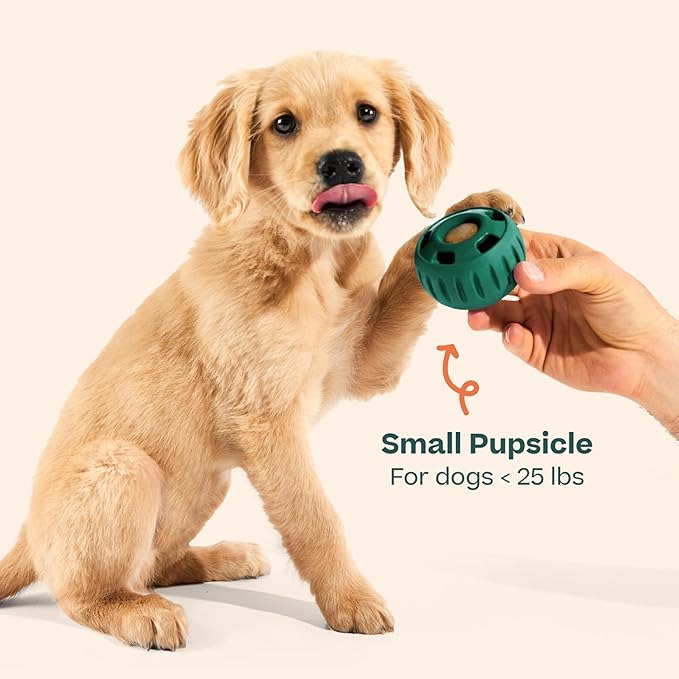 WOOF Pupsicle - Long-Lasting Interactive Dog Ball Toy to Keep Your Pup Busy and Distracted - Safe for Dogs - Low-Mess Design - Dog Toys for XL Dogs 75 lbs and Up