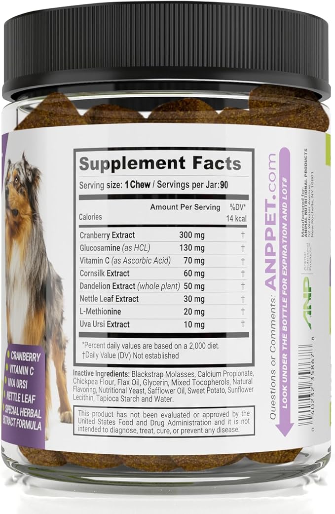 UroMAXX Dog Urinary Tract Infection Treatment, Bladder & Kidney Support for Dogs, Powerful Pet Care, Natural Soft Chews with Cranberry & Glucosamine, Made in The USA, Chicken Flavor, 90 Count, 3 Pack