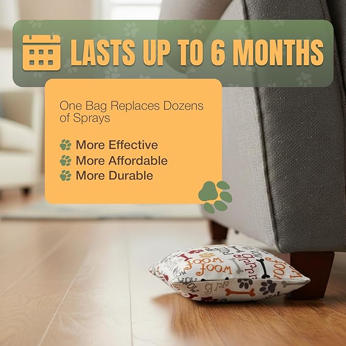 Dog Marking Prevention Product – Dog Pee Deterrent Indoor – Puppy Potty Training Aids– Long-Lasting Pee Stopper Bag, Pet & Child Safe, No Sprays, 6 Months Protection - White Woof
