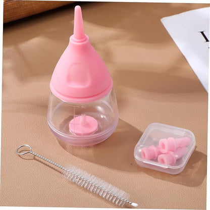 Puppy Milk Feeder Kitten Bottle Feeding Kit Silicone Nipples Safe Reliable for Newborn Pets