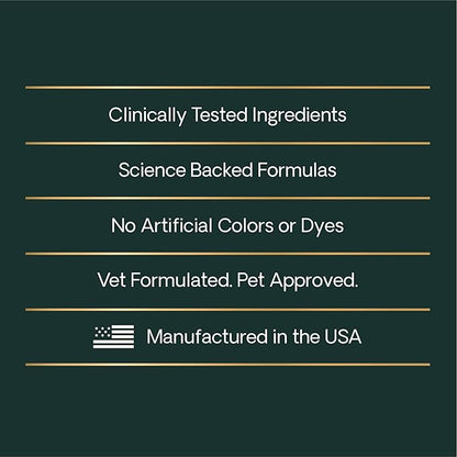 VetriScience Calm & Confident Chews, Composure Clinically Tested Calming and Anxiety Supplement for Dogs, Reduce Stress and Fear, Ideal for Thunderstorms, Fireworks and Travel, Bacon, 120 Count