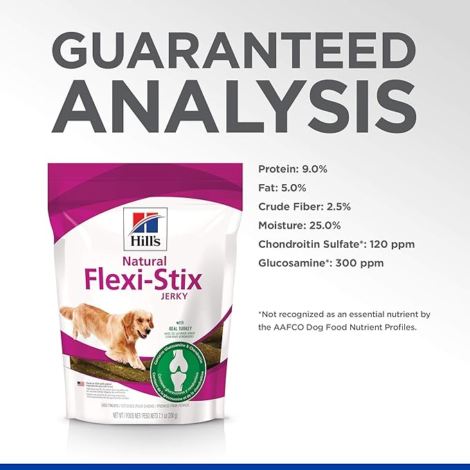 Hill's Natural Flexi-Stix Dog Treats, Turkey Jerky, 7.1 oz. Bag