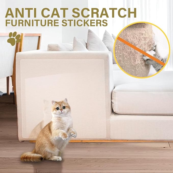 yongjoy Door Protector from Dog Scratching - Cat Scratch Door Frame Single Side Adhesive Protector Anti Dog Scratch Door Guard for Dogs Clear - 394" x 8.2"