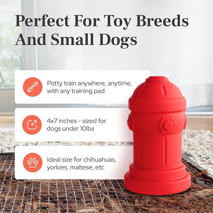 Small Dog Fire Hydrant 4x7 Silicone Soft Potty Training Aid for Small Breeds Under 10lbs Toy Breeds Indoor Outdoor Training Yellow