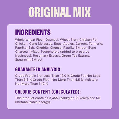 Wellness Old Mother Hubbard Classic Original Mix Dog Biscuits, Natural Training Treats, 4 Flavors, Small Size, 3.8 lb Bag