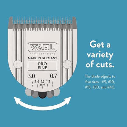 Wahl Professional Animal 5-in-1 Adjustable Blade Arco, Bravura, Chromado, Creativa, Figura, and Motion Pet, Dog, and Horse Clippers - Fine (2179-301) (Pack of 2)